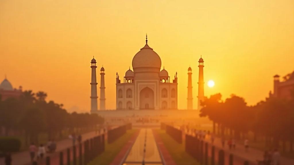 Traveler outside Delhi airport at dusk checking whether their phone has signal