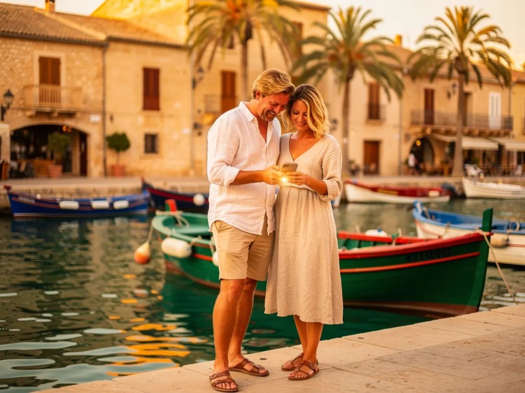 Rejsende der bruger eSIM til mobildata i udlandet