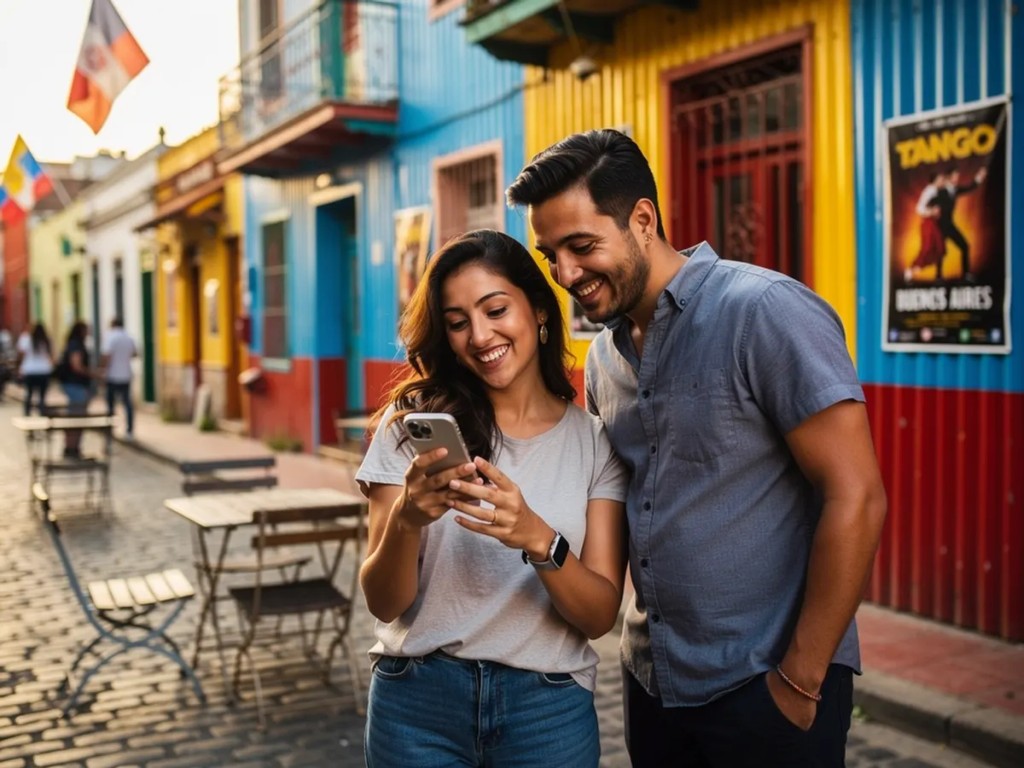 Viajeros chilenos usando eSIM para datos móviles en el extranjero