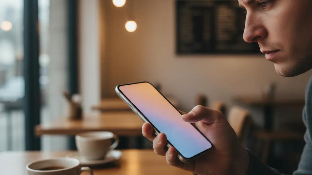 Smartphone showing signal bars but a loading page that will not open