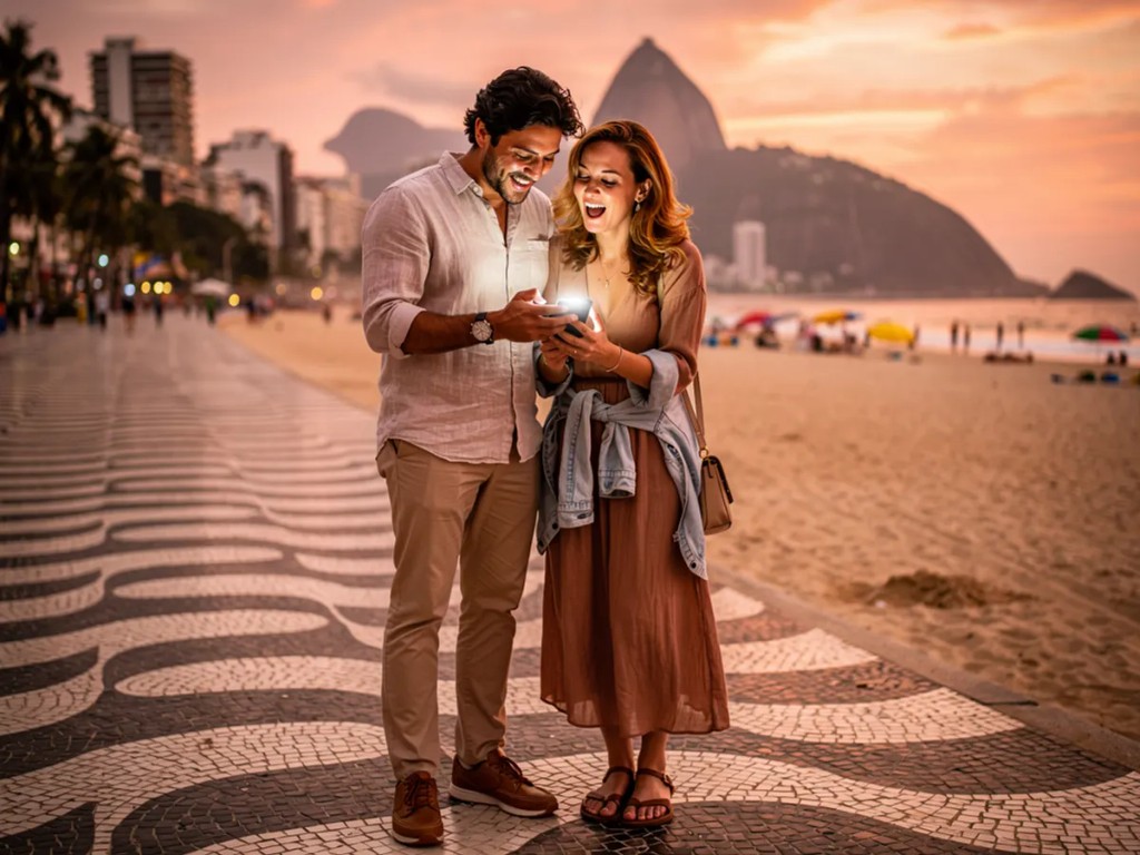 Viajeros argentinos conectados con eSIM para datos móviles en el exterior