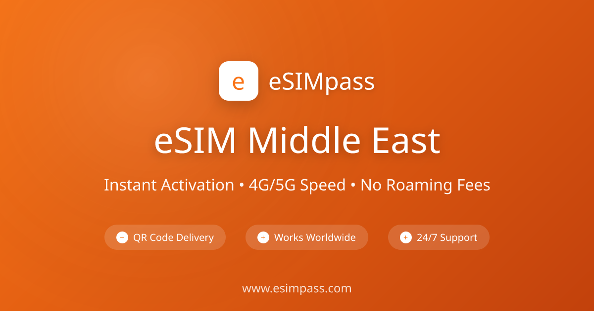 eSIM Middle East 2026 - Skip Roaming Fees | eSIMpass